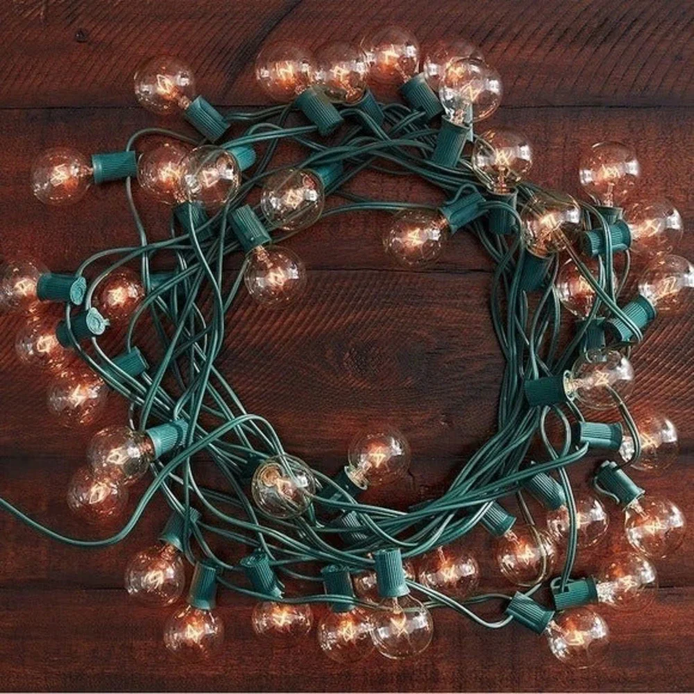 Pottery Barn Globe String Lights‎ 16.6 ft Patio Outdoor Indoor NIB